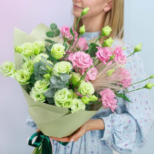 Букет "Цвета эустомы