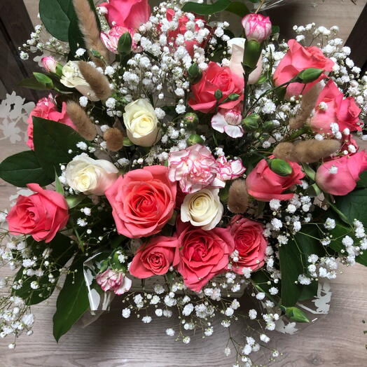 Flower box bouquet