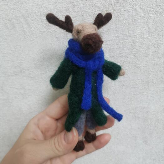 Елочная игрушка лось