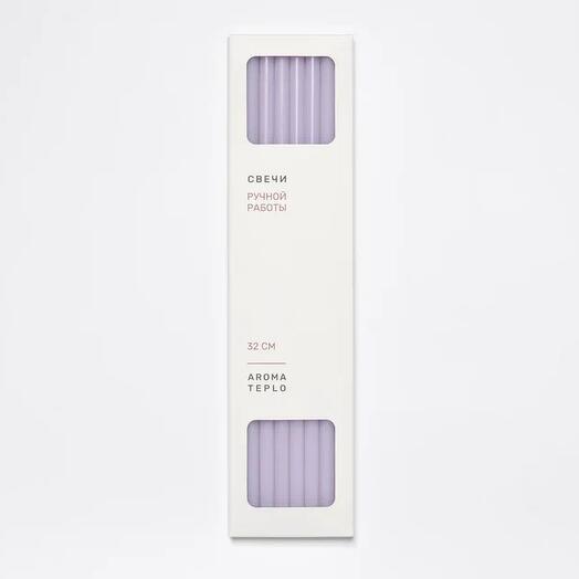Delicate AROMATEPLO candles in a set of 8 pieces in peach color