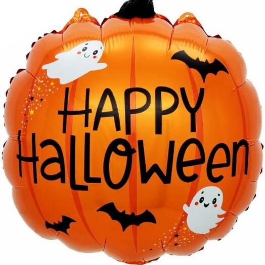 Воздушный шар тыква happy Halloween Хеллоуин
