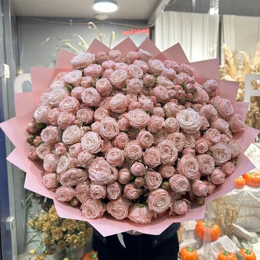 Pink peony-style roses