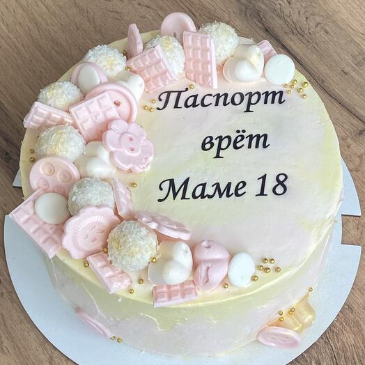 Заказной торт маме