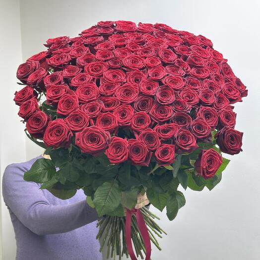Букет из 101 роз 70см