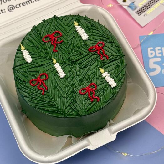 Новогодний бенто торт