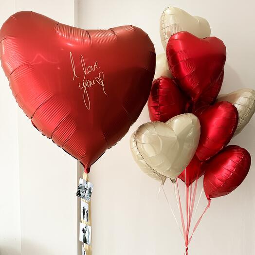 I love you шары на 14 февраля