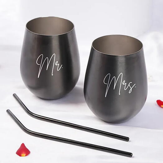 Celebration Of Love Personalised Wine Glasess