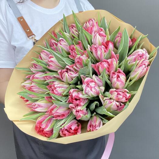 Розовые тюльпаны