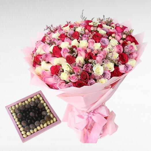 Timeless beauty 151 Rose with Chocolate Nut Signature