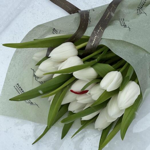 Белые тюльпаны🤍