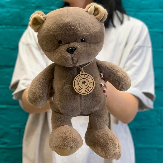 Мягкая игрушка  медвежонок коричневый 25см