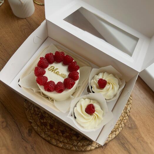 Набор бенто торт и капкейки маме