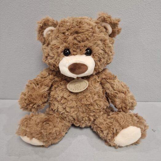 Мишка плюшевый коричневый