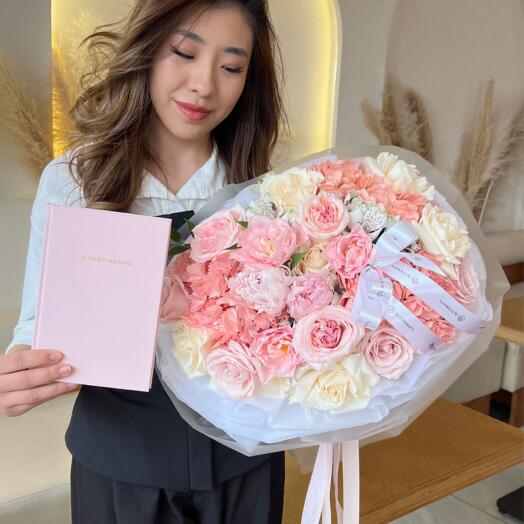 Цветы Букет Art Flowers Сахарная нежность