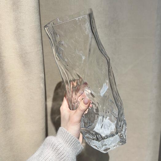Ваза неровное стекло