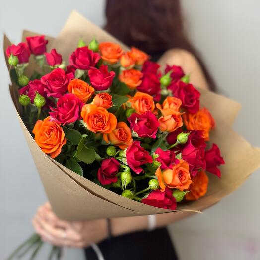 Rosas arbustivas en la elaboración