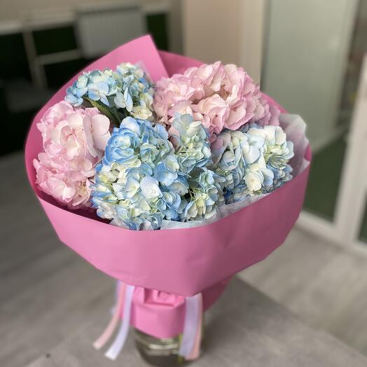 Ramo de 5 hortensias