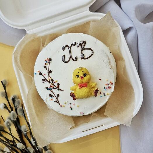 Pastel de Bento para Pascua con pollo, como regalo