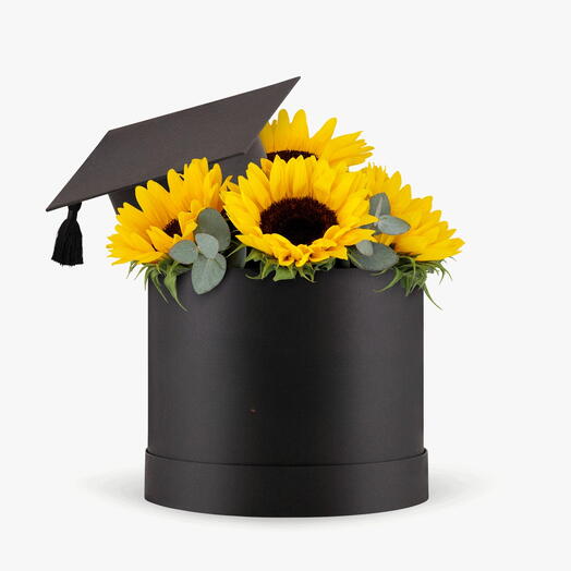 Graduation Day Gift Sunflower box