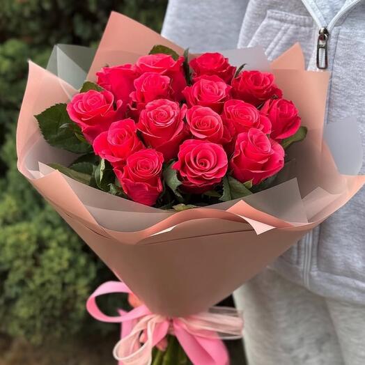 Супер букет из коралловых роз
