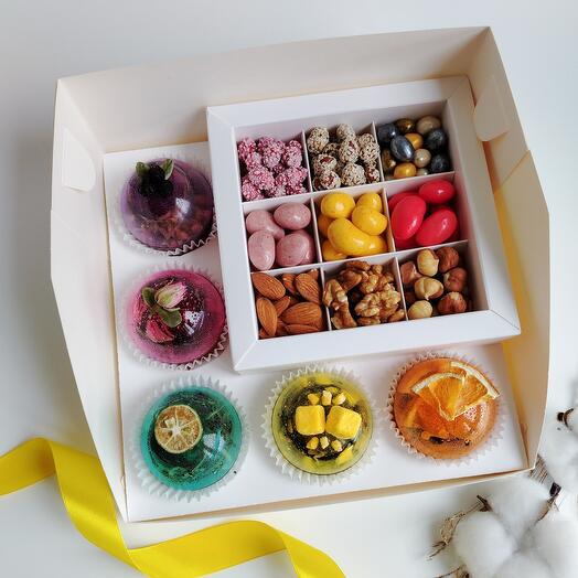 Подарочный набор чайных бомбочек и орешков