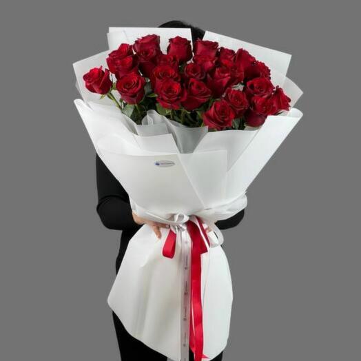 Голландские розы 100 см 25