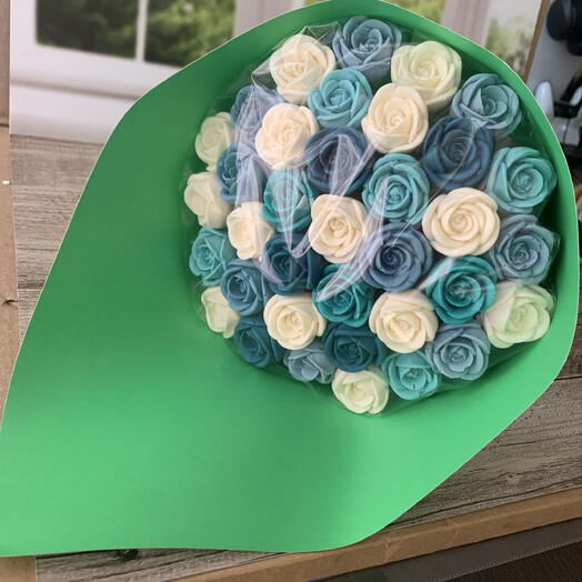 Шоколадный букет "Синяя магия"