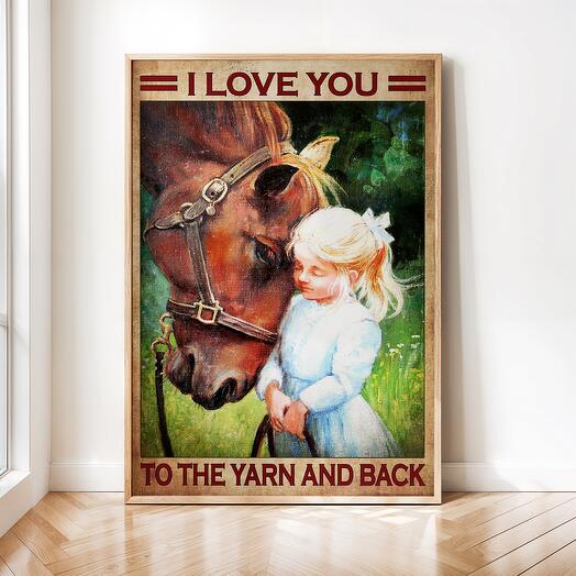 Интерьерный постер "Лошади" винтажная картина 02-0075