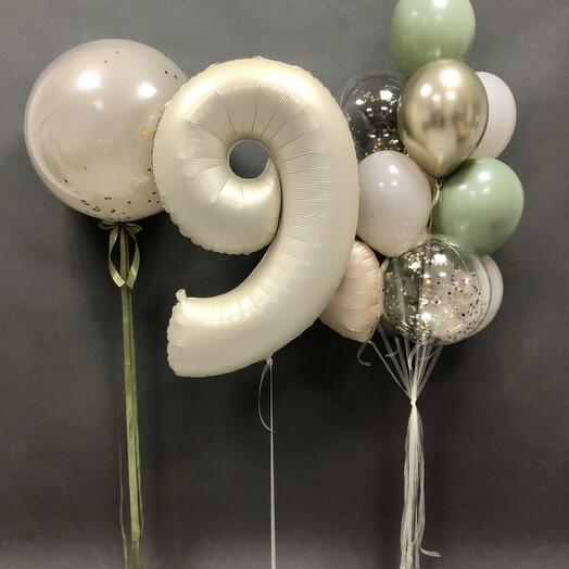 Balloons for 9th birthday