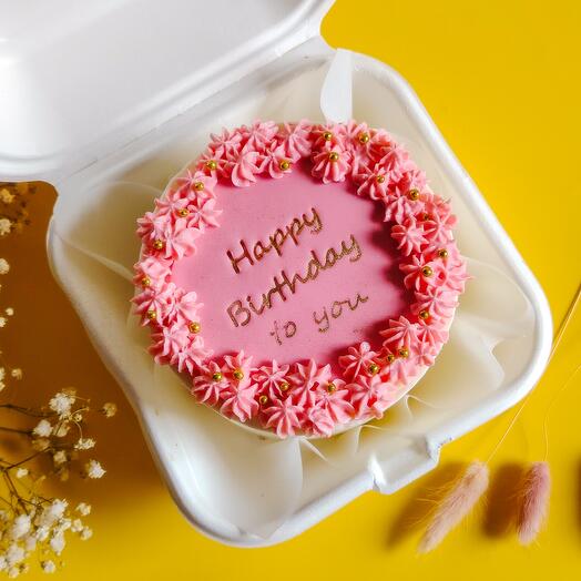 Бенто - торт "Happy Birthday to you" в подарок подруге, жене, коллеге
