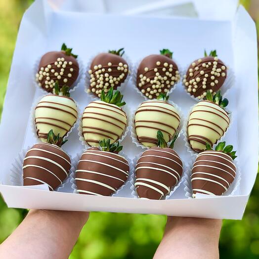 Набор из клубники в шоколаде 🍓КЛУБНИЧНЫЙ ВОСТОРГ🍓