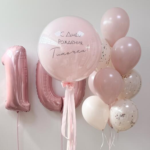 Розовый набор на день рождения девочки