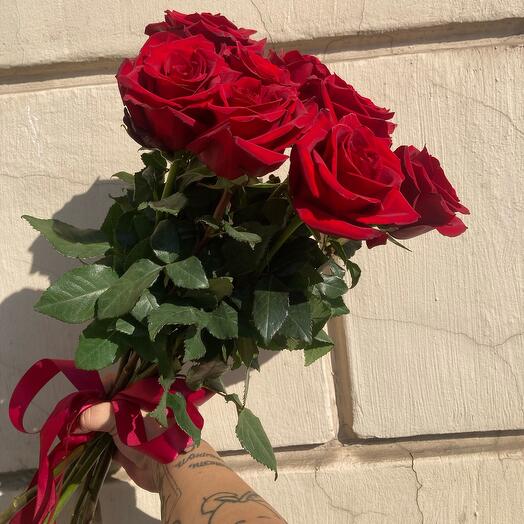 9 rosas Burdeos