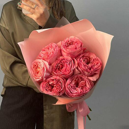 Букет пионовидных роз Pink Expression XS