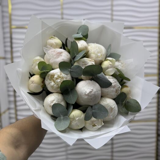 Букет 💐 Пионы 🤍