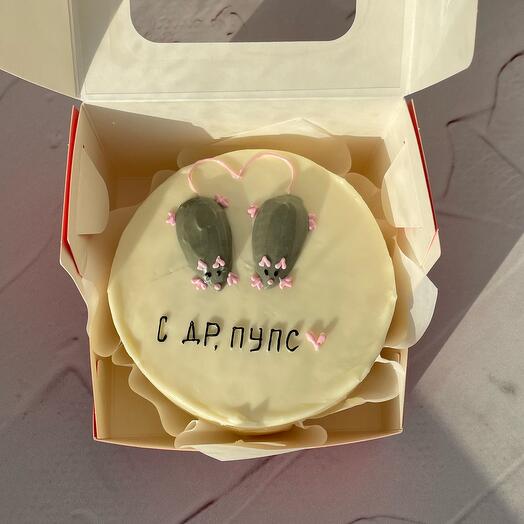 Бенто торт с крысками