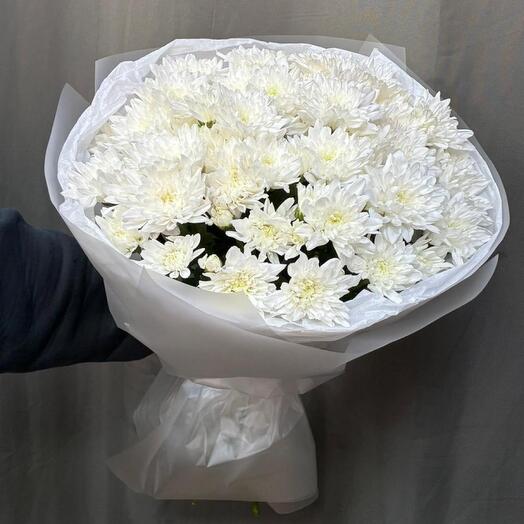 Букет из 9 кустовых хризантем