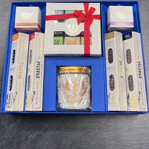 Подарочный набор Счастье со свечкой