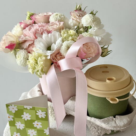 Композиция в стаканчике + кофе 250 мл