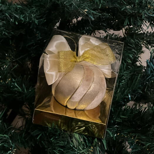 Шар елочный дизайнерский ручной работы Венеция