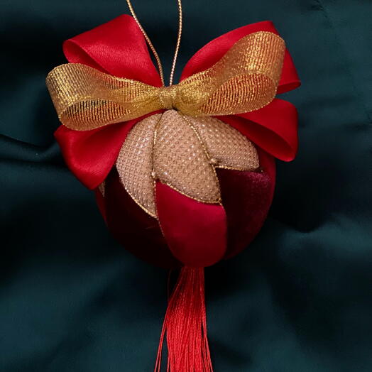 Елочный шар дизайнерский ручной работы Роскошь