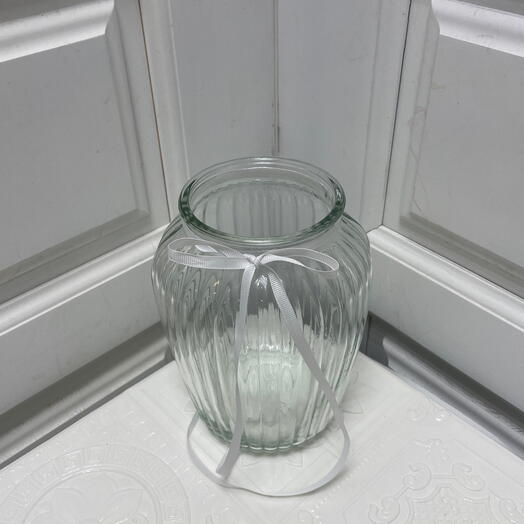 Ваза "Оникс" стекло white