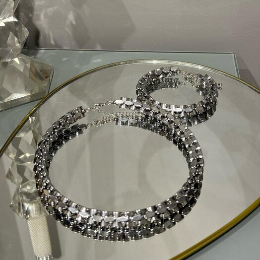 Комплект 2-ка «EMATITE INTRECCIATA - ARGENTO»