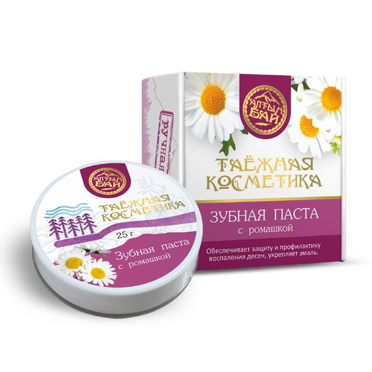 Зубная паста С РОМАШКОЙ защита и профилактика воспаления десен укрепляет эмаль и десна, 25 гр