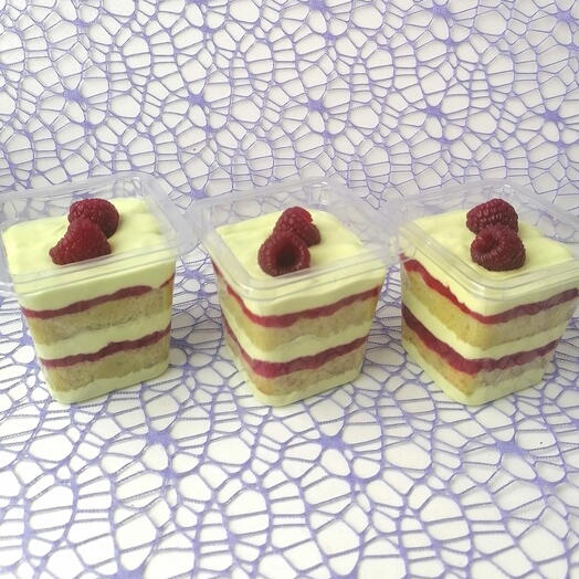 Трайфлы 3 шт Фисташка-малина