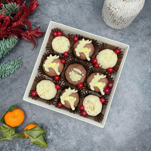 Мандарины в белом и молочном шоколаде