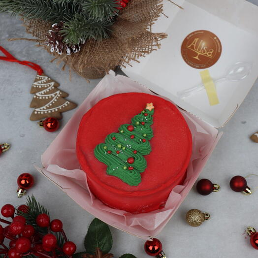 Cokoladna bento torta Christmas tree