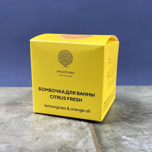 Бомбочка для ванны Lemongrass   orange oil