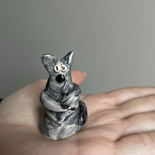 Статуэтка ручной работы « Котик»