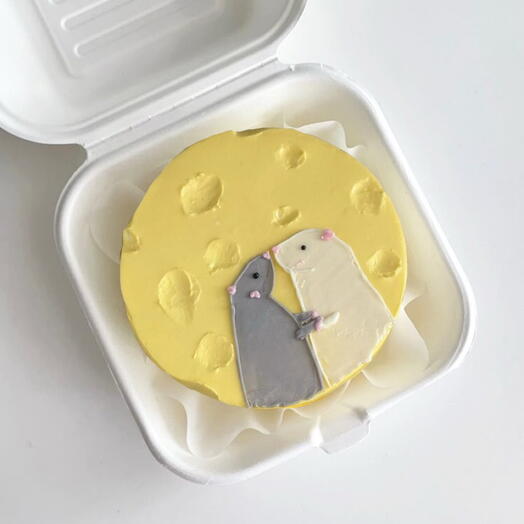 Бенто с крысами Бенто-торт happy birthday на день рождения любимому любимой парню девушке подруге другу